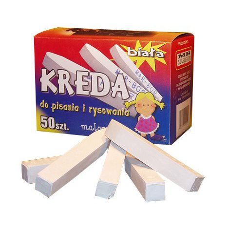 Kreda Mar-Bor biała, 50 sztuk